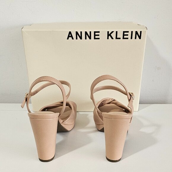 Anne Klein Valentine Wide Women's Sandals Size 8 - Taupe - Vale06F9 - Picture 5 of 8